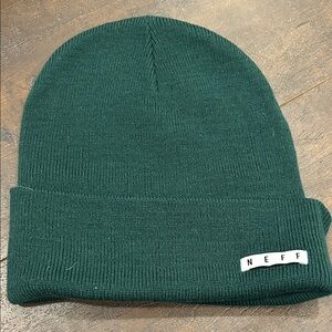 Neff green beanie